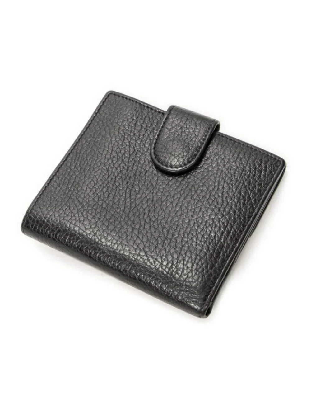 Gucci Interlocking Compact French Wallet Black Gray Calfskin Leather - Picture 2 of 5